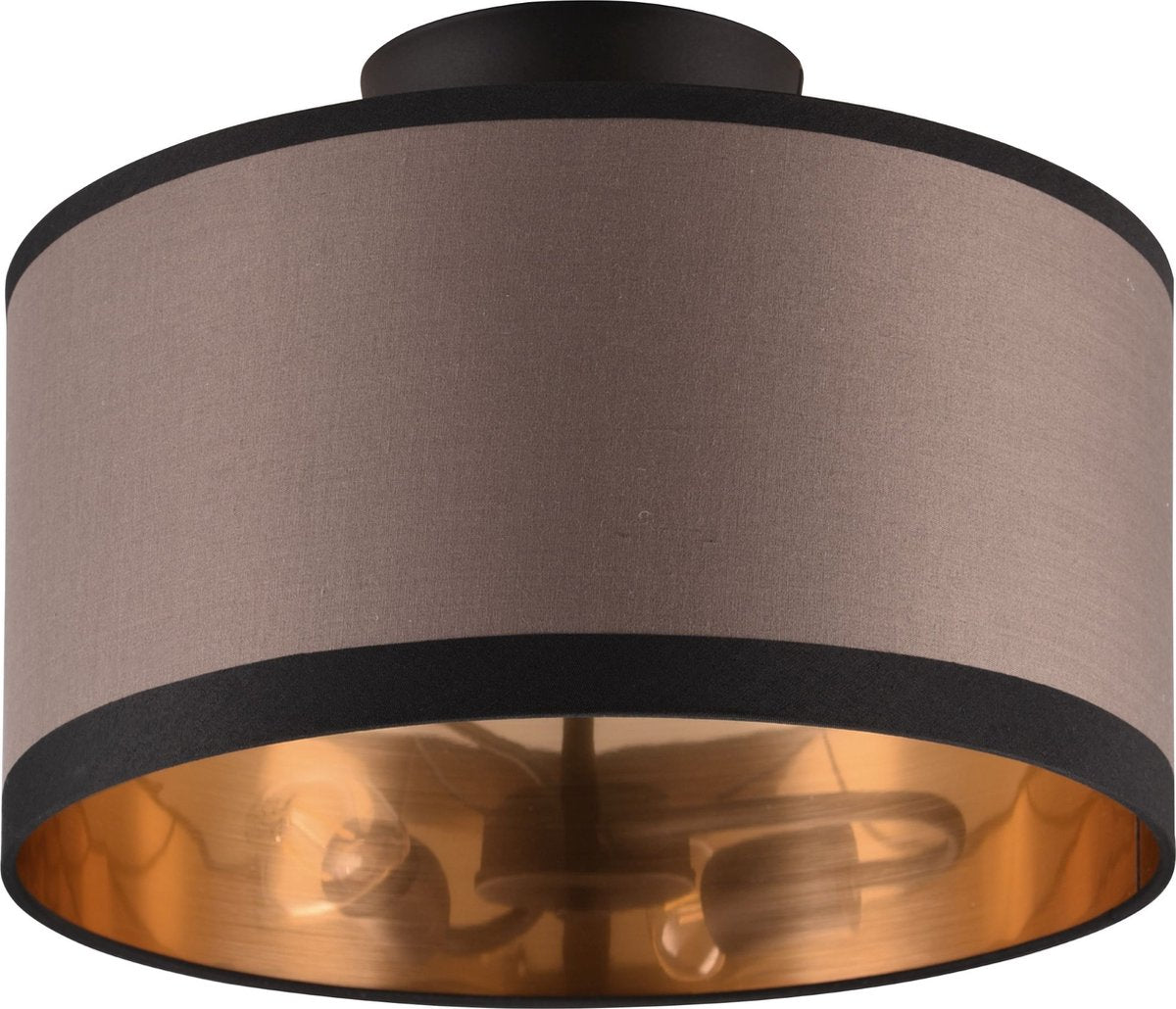 Rl live your light reality davos - plafondlamp - zwart mat - excl. 2x e14 28w