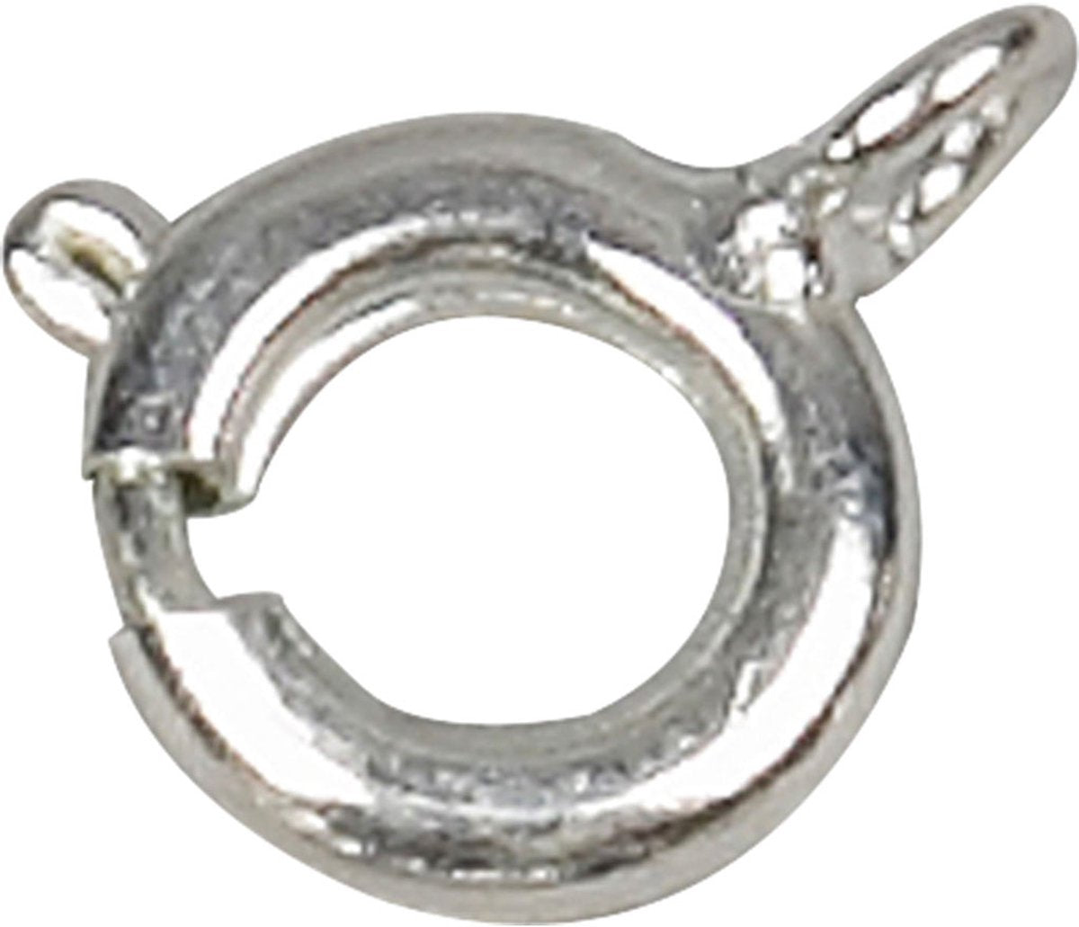 Chiusura a molla Creativ Company, d 7 mm, argento, 10 pezzi 1 scatola