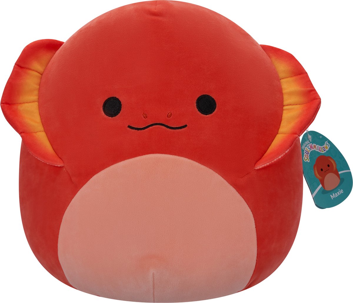 Squishmallows maxi lucertola rossa con volant di 30 cm di peluche