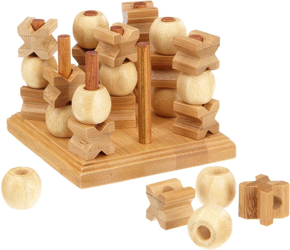 Philos tic tac toe 3-d, bambú