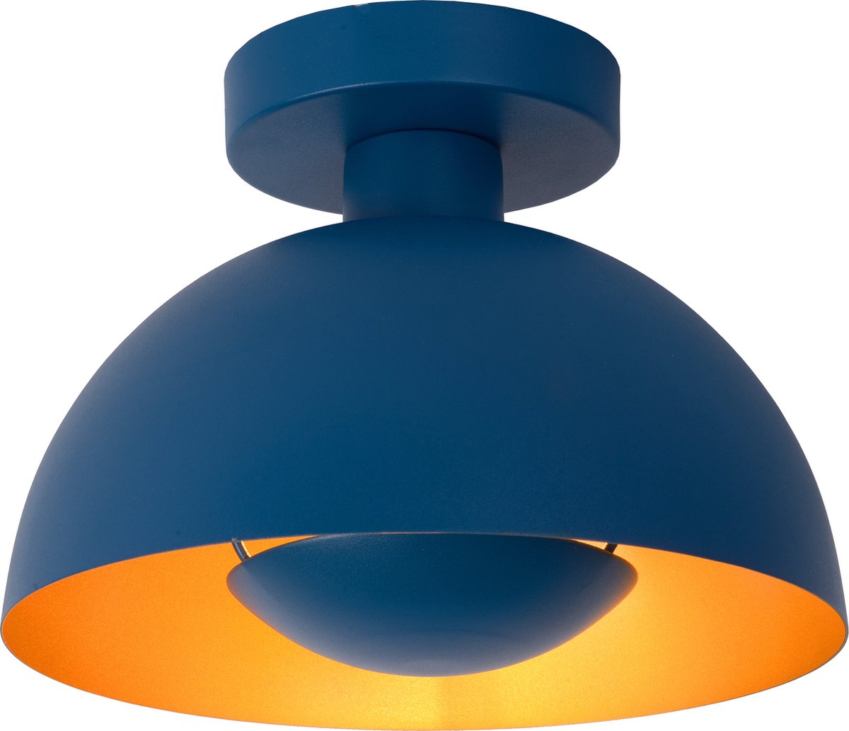 Lucide siemon - lampada da soffitto (lampada da soffitto) - ø 25 cm - 1xe27 - blu