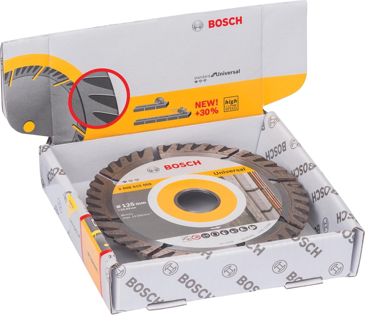 Disco diamantado bosch 10x prof univ 125 22.23