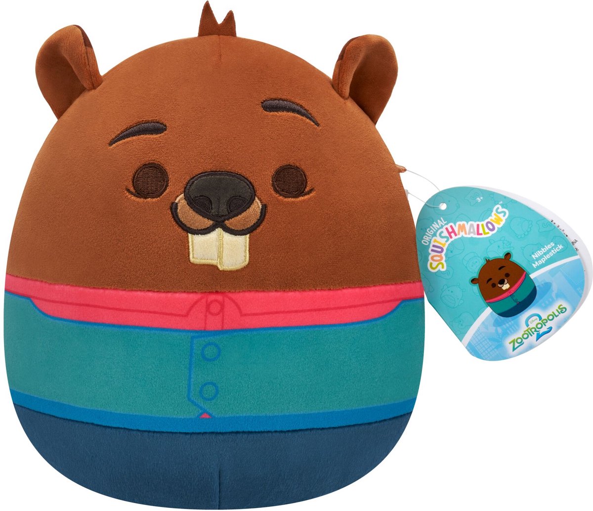 Squishmallows zootopia - stuzzichini maplestick - peluche 20 cm