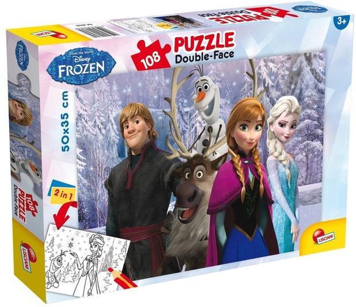 Lisciani rompecabezas df plus 108 frozen mis amigos