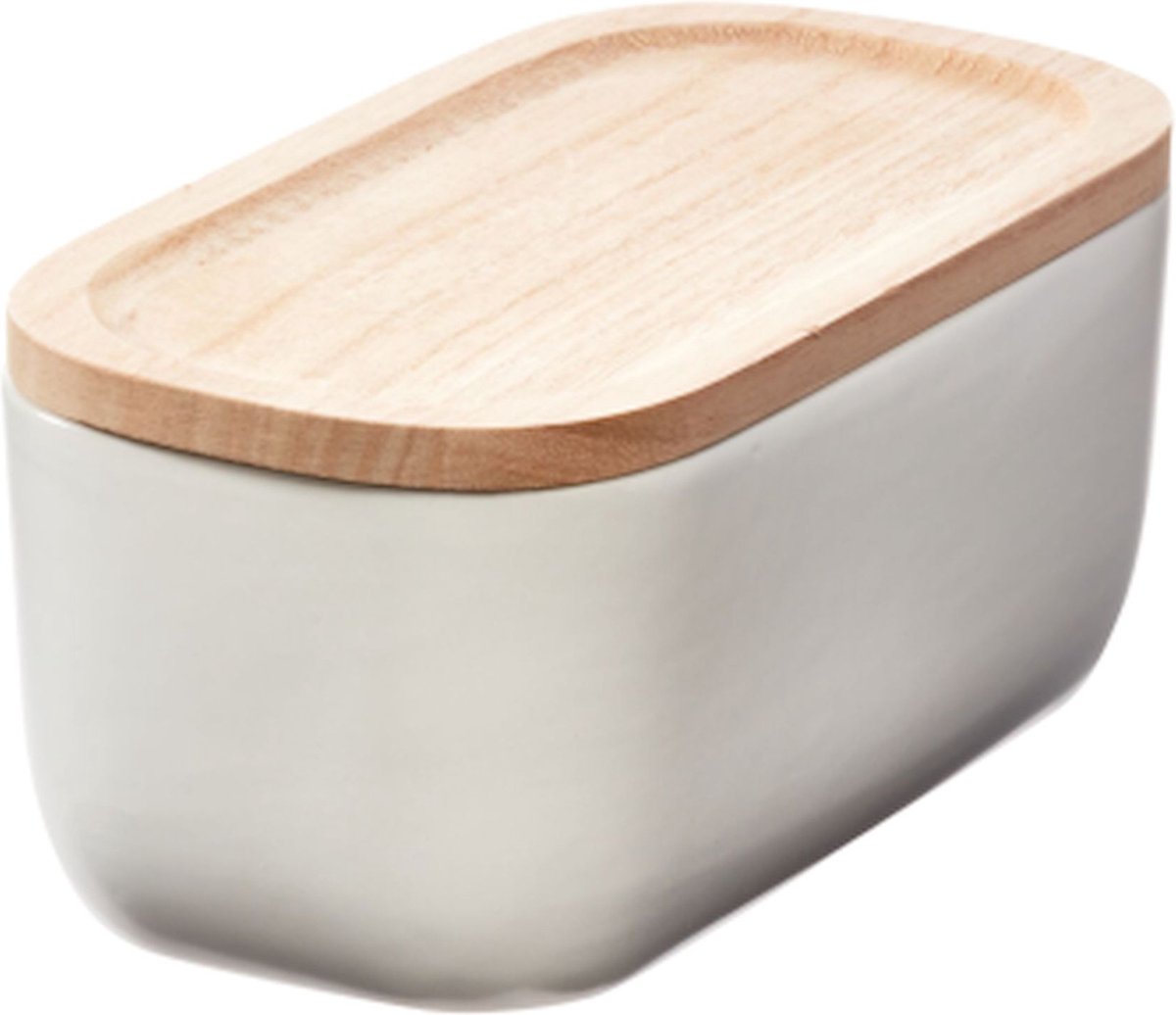 Idesign - eco office opbergbox met deksel - kunststof - wit
