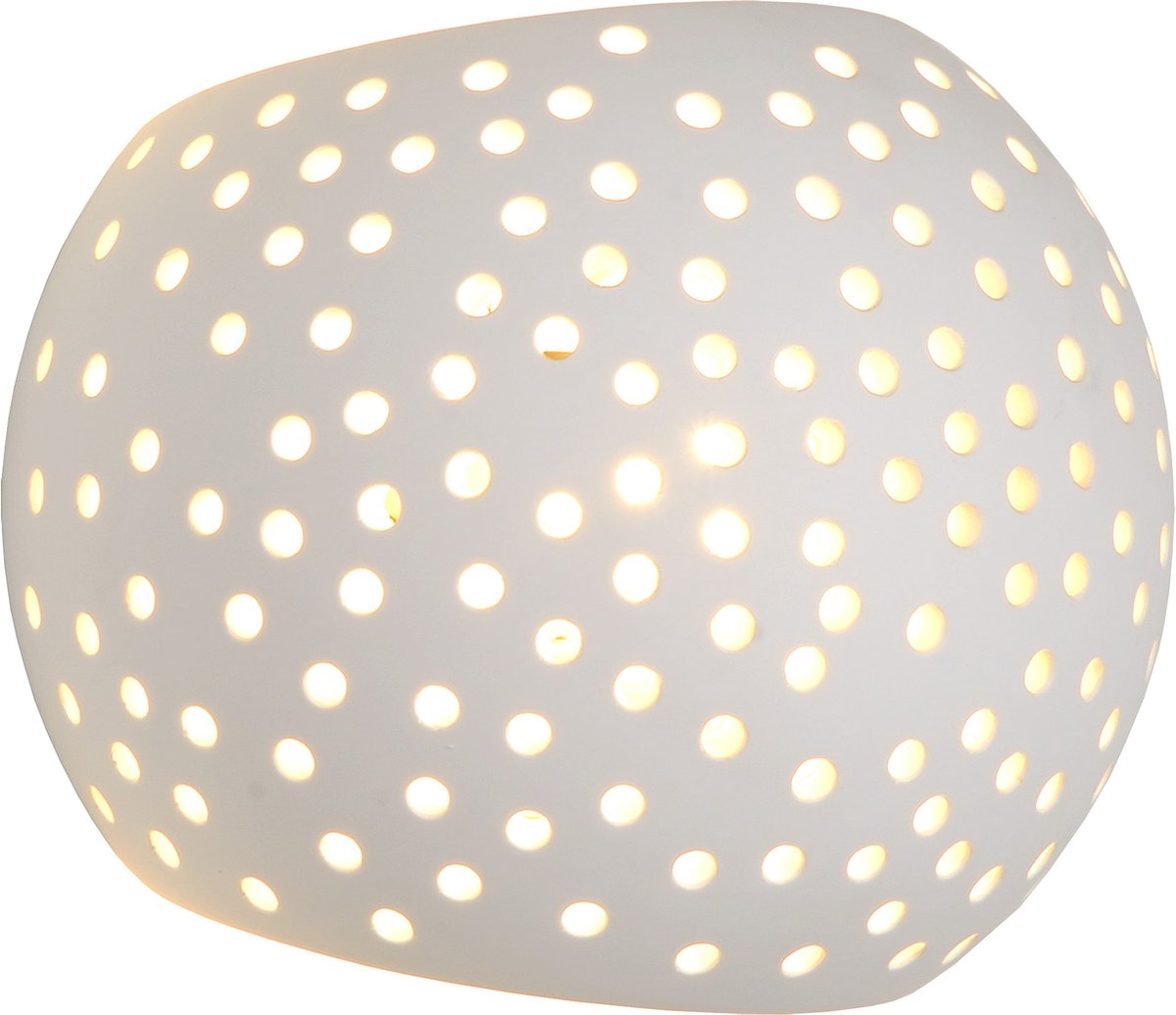 Lucide gipsy - wandlamp - 1xg9 - wit