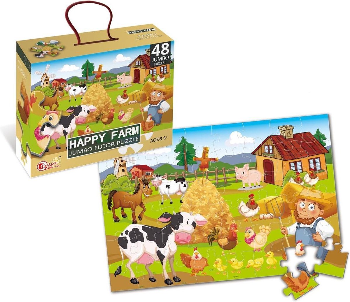 Amuuso puzzle granja 90x60 - 48 uds.