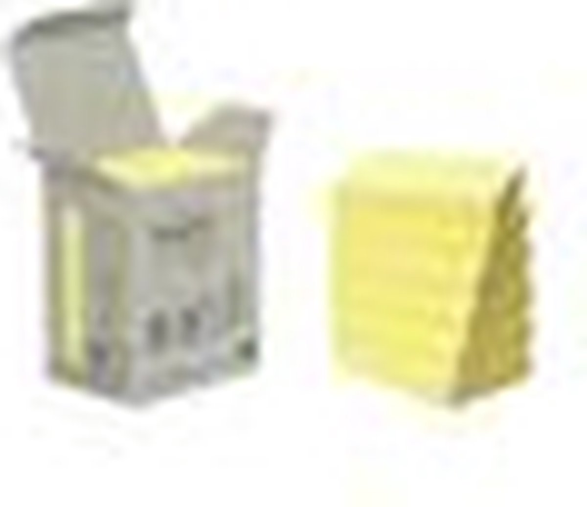 Post-it - recycled notes | 100 vel | ft 38 x 51 mm | geel | pak van 6 blokken