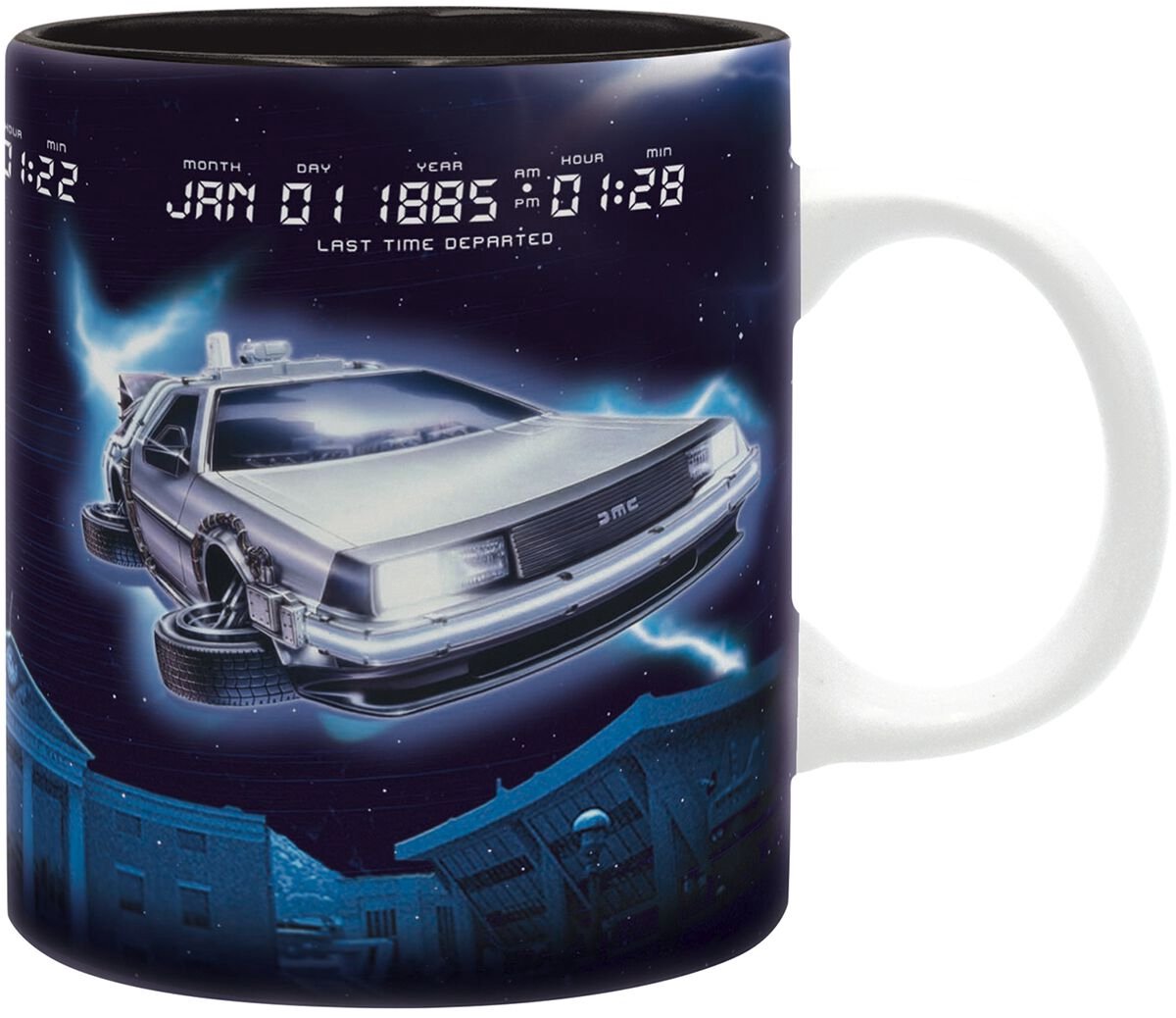 Zurück in die zukunft back to the future delorean beker - 320 ml - kunststof