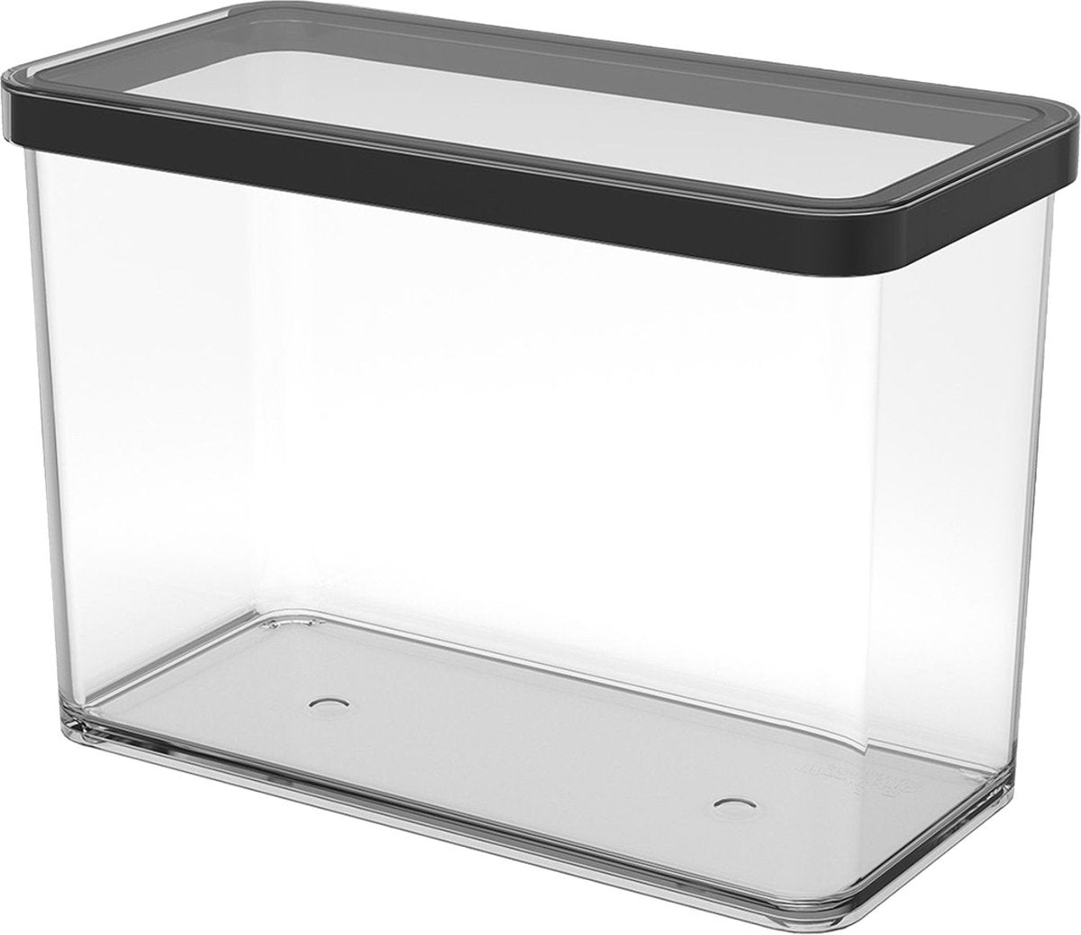 Contenitore Rotho loft 20x10x14,2 cm 2,1l nero trasparente