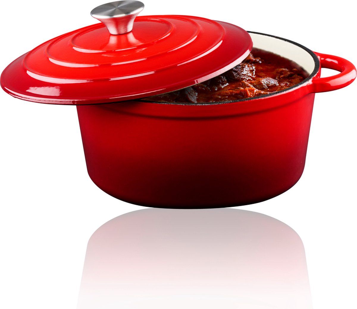 Padella Alpina in ghisa ø24cm rossa
