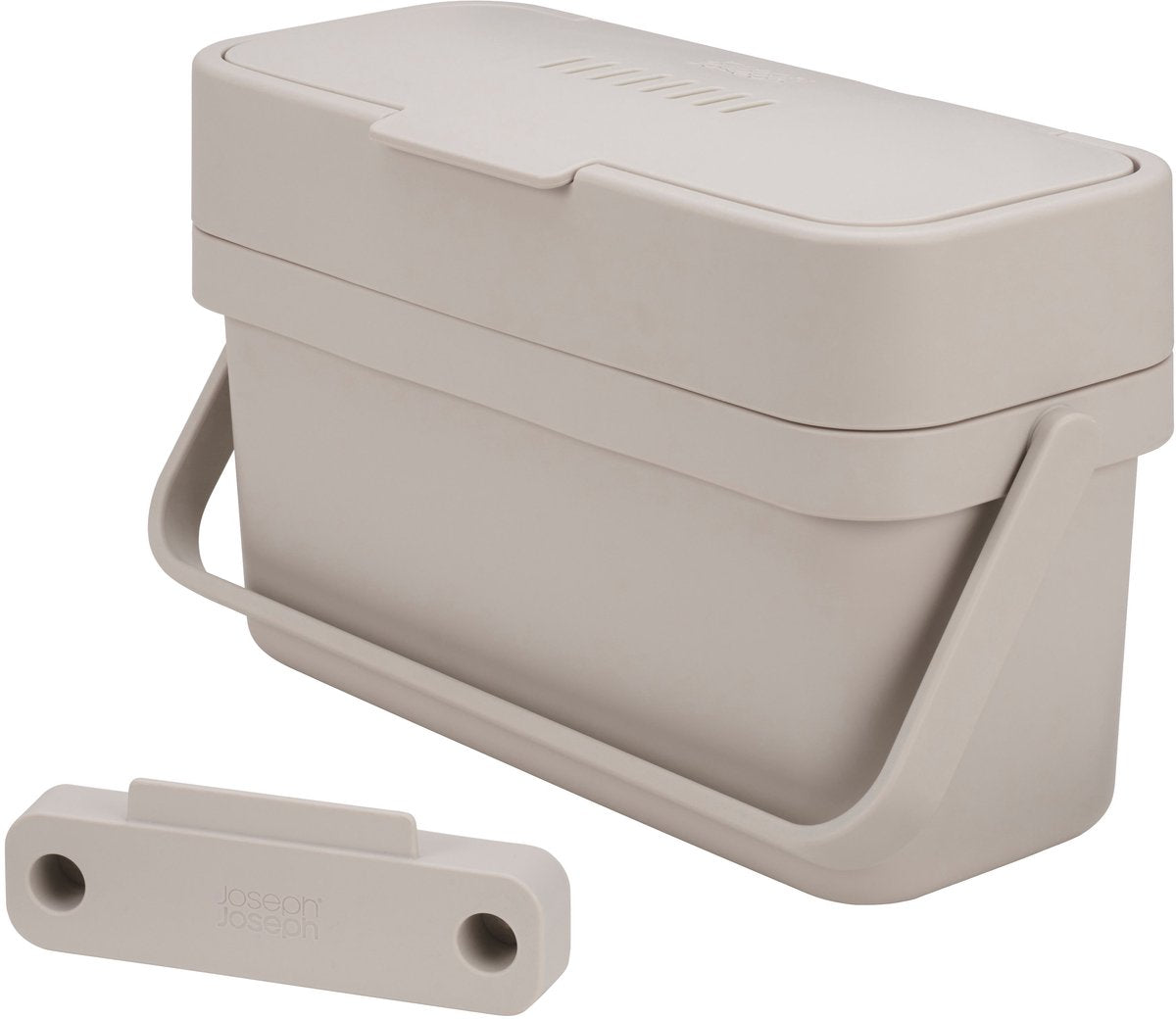 Joseph joseph compo food prullenbak - afvalemmer voor voedsel - 4l - stone wit