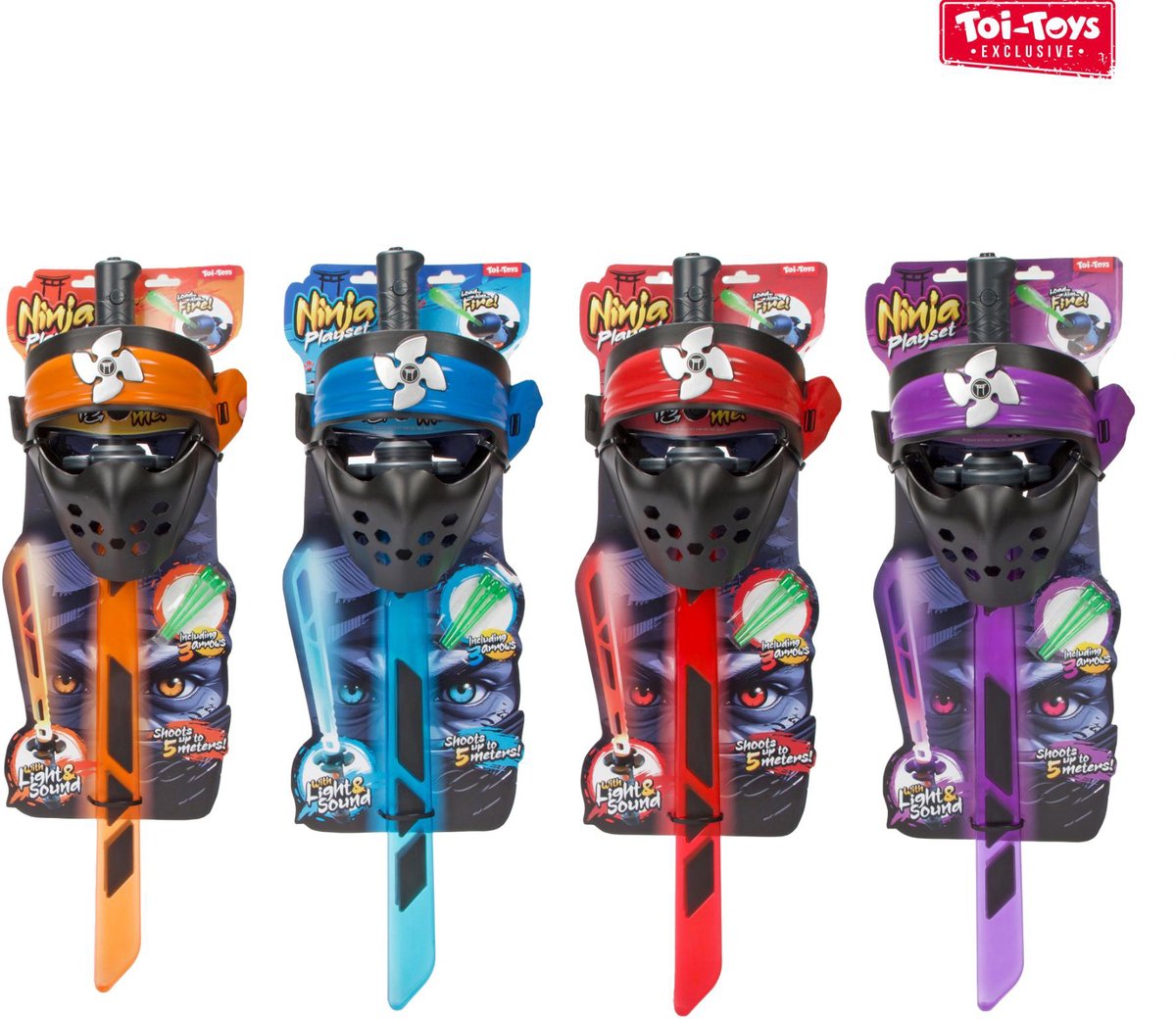 Ninja Light Sword and Mask con luz y sonido 4 surti