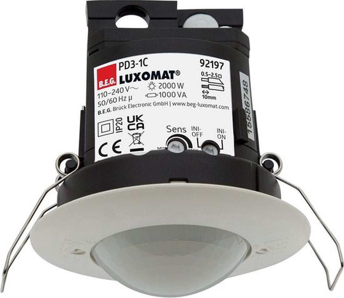 Interruptor de movimiento Beg Luxomat (completo) - 92197 - e34ex