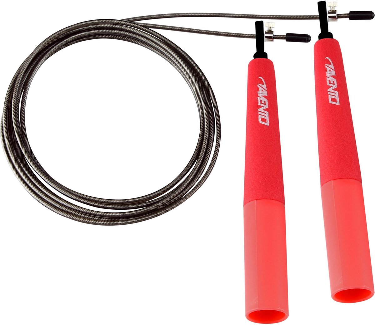 Avento corda per saltare in acciaio - speed grip - rosa