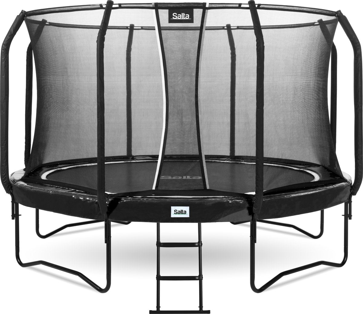 Salta prima classe - trampolino con rete di sicurezza e scala - ø 305 cm - nero