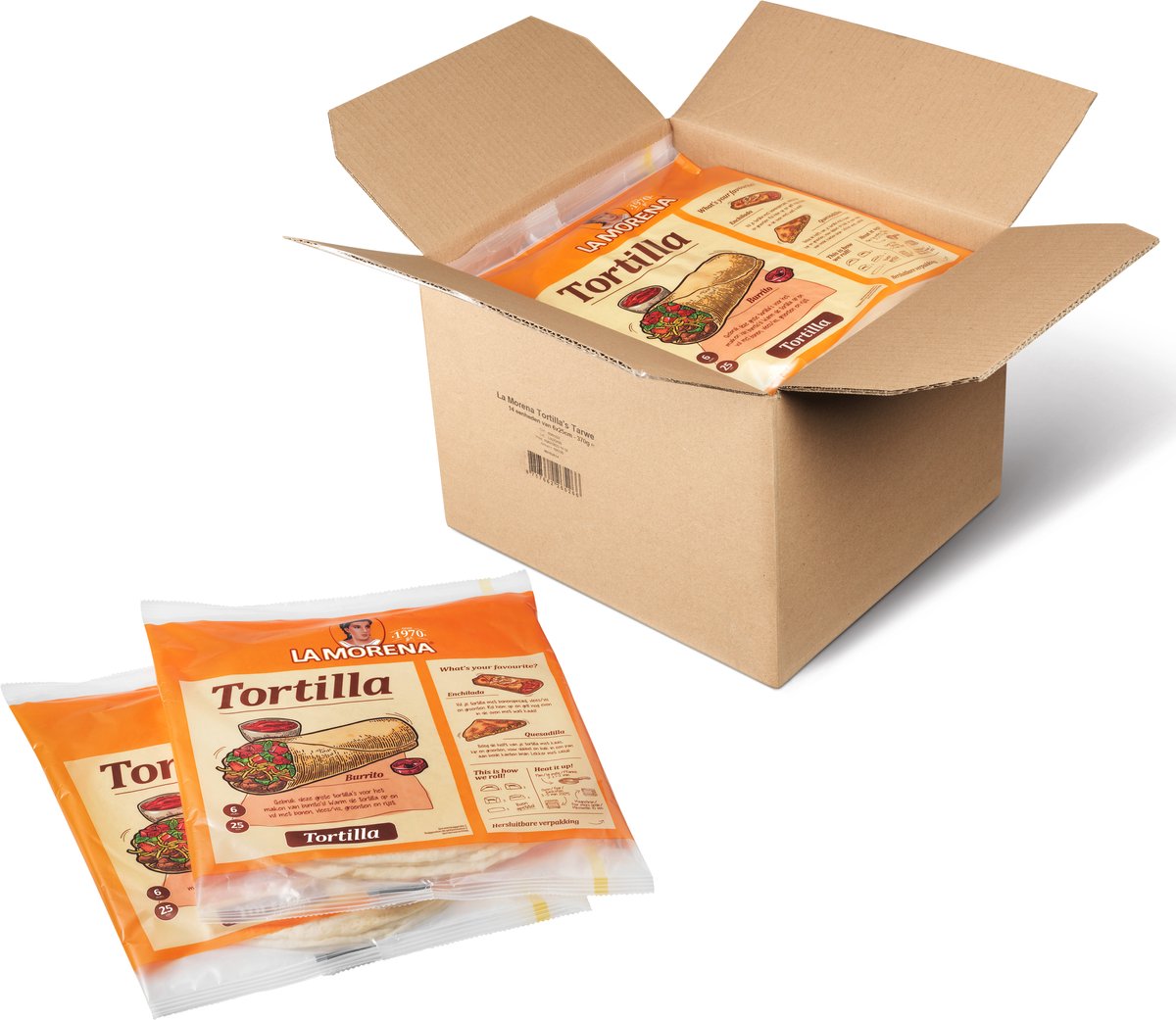 Tortilla La Morena Natural - 14 x 370 gramos