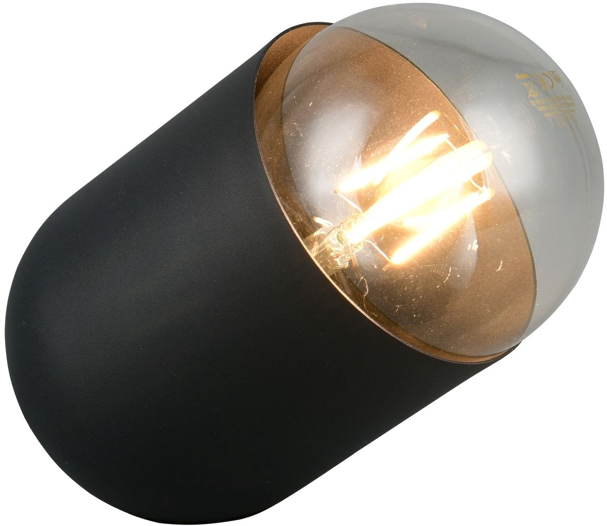 Rl live your light reality nara - lámpara de mesa - negro mate - excl. 1x e27 7 w - interruptor de cable