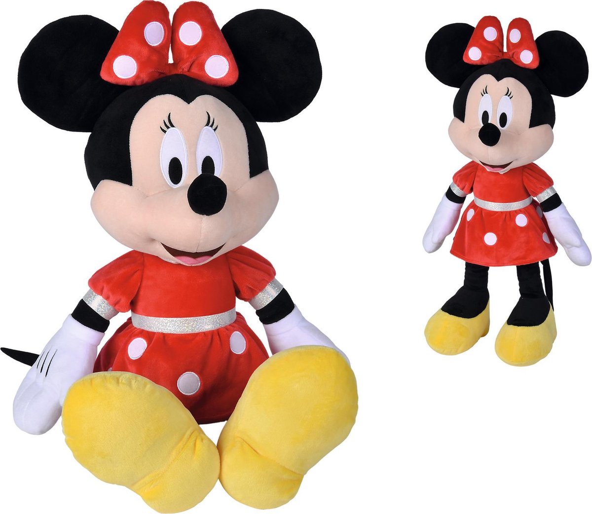 Simba Disney - vestito rosso Minnie - 60 cm - peluche