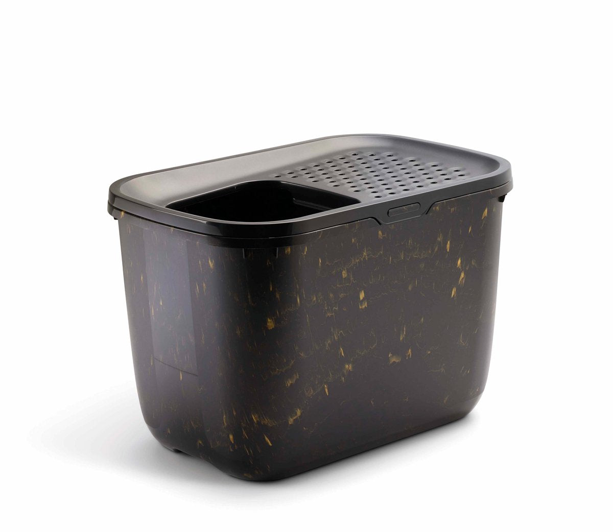 Savic Kattenbak Hop in oro nero in marmo