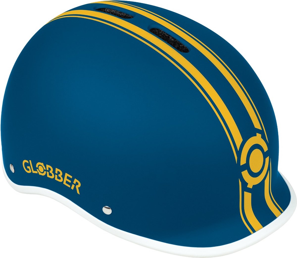 Globber helm - helm urban s m petrol blue - blauw - led verlichting - abs helm - verstelbaar - s-m 51-55 cm