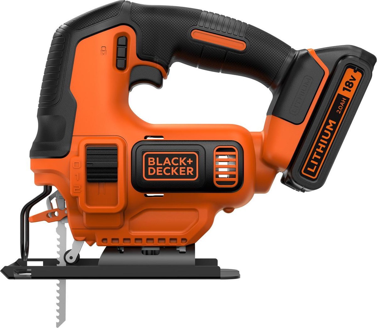 Sierra de calar black+decker b+d incl. cargador de batería
