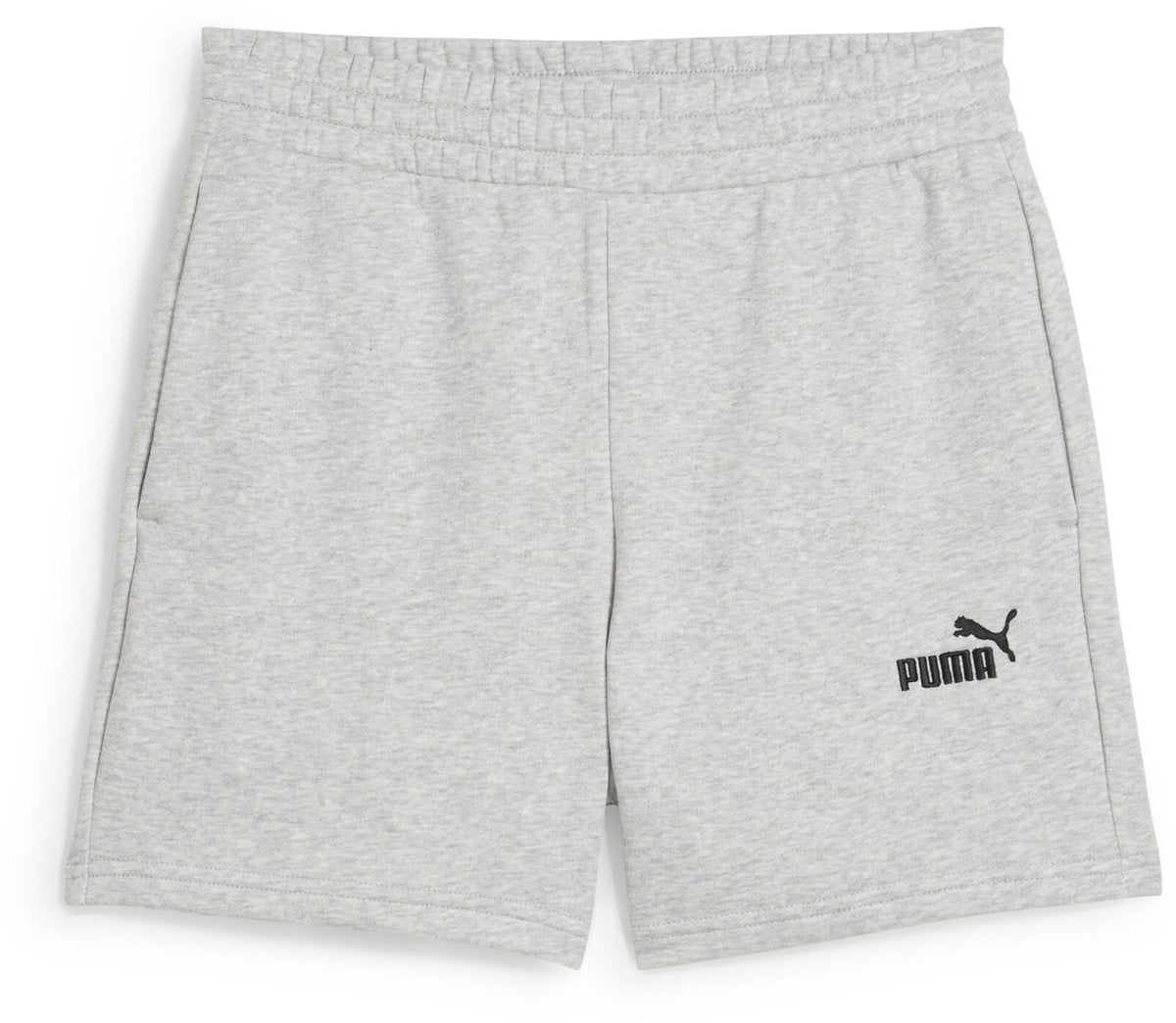 Puma ess small no. 1 logo 5'' high-waist shorts tr dames broek - light gray heather