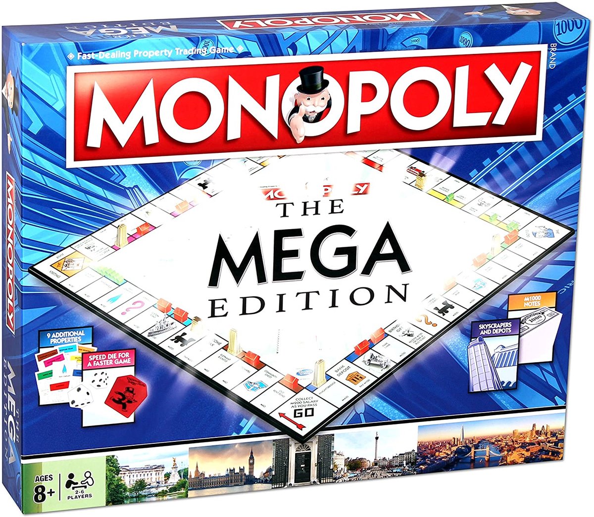 Mega edizione di Monopoli - edizione ultra estesa - con grattacieli