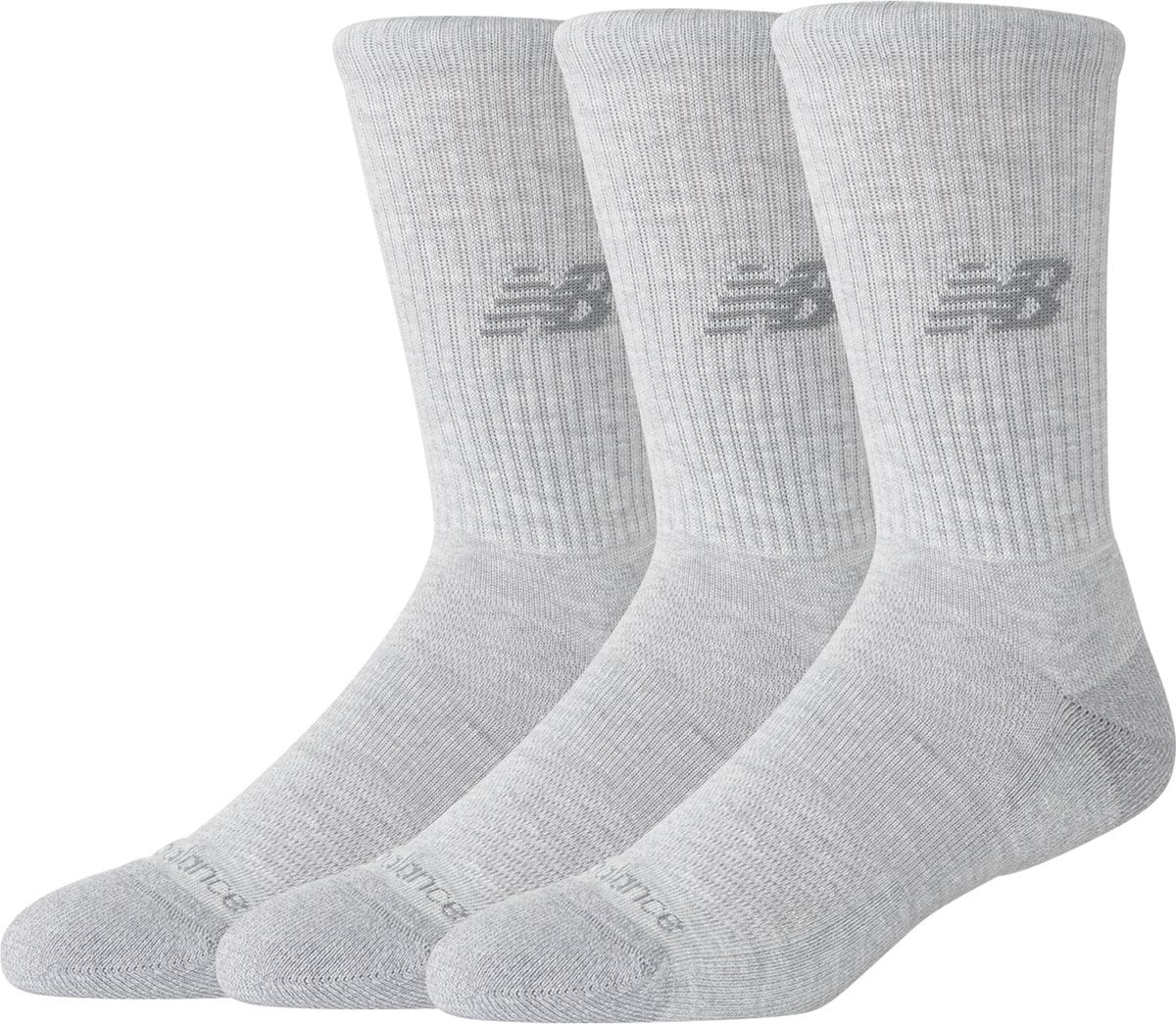 New balance active crew socks 3 pack unisex sportsokken - atletic grey