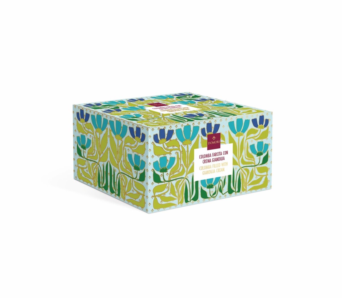 Domori | paascake gianduja cream – luxe italiaanse colomba met hazelnootvulling – 500 gram