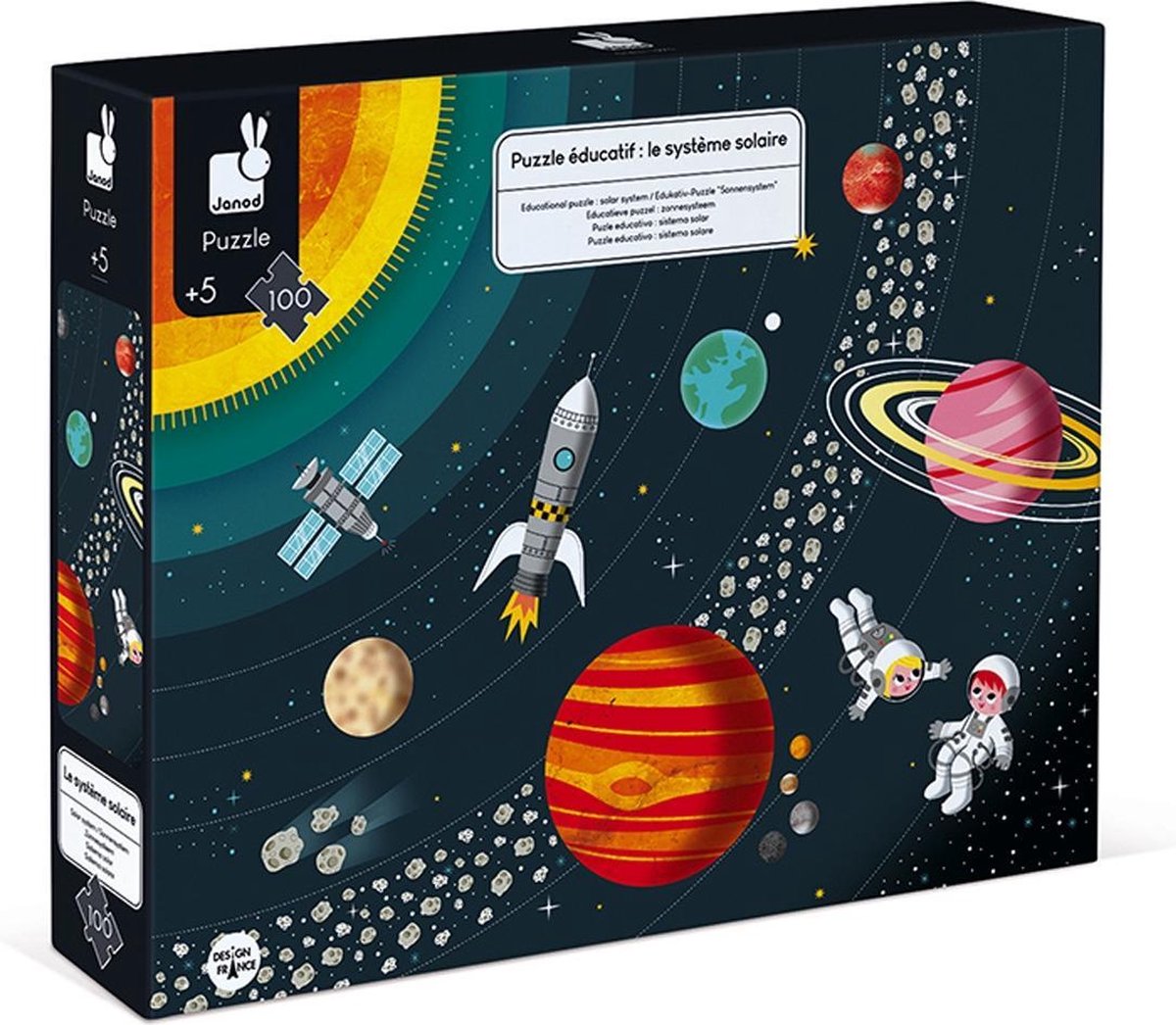 Janod - puzzle educativo - il sistema solare - 100 pezzi