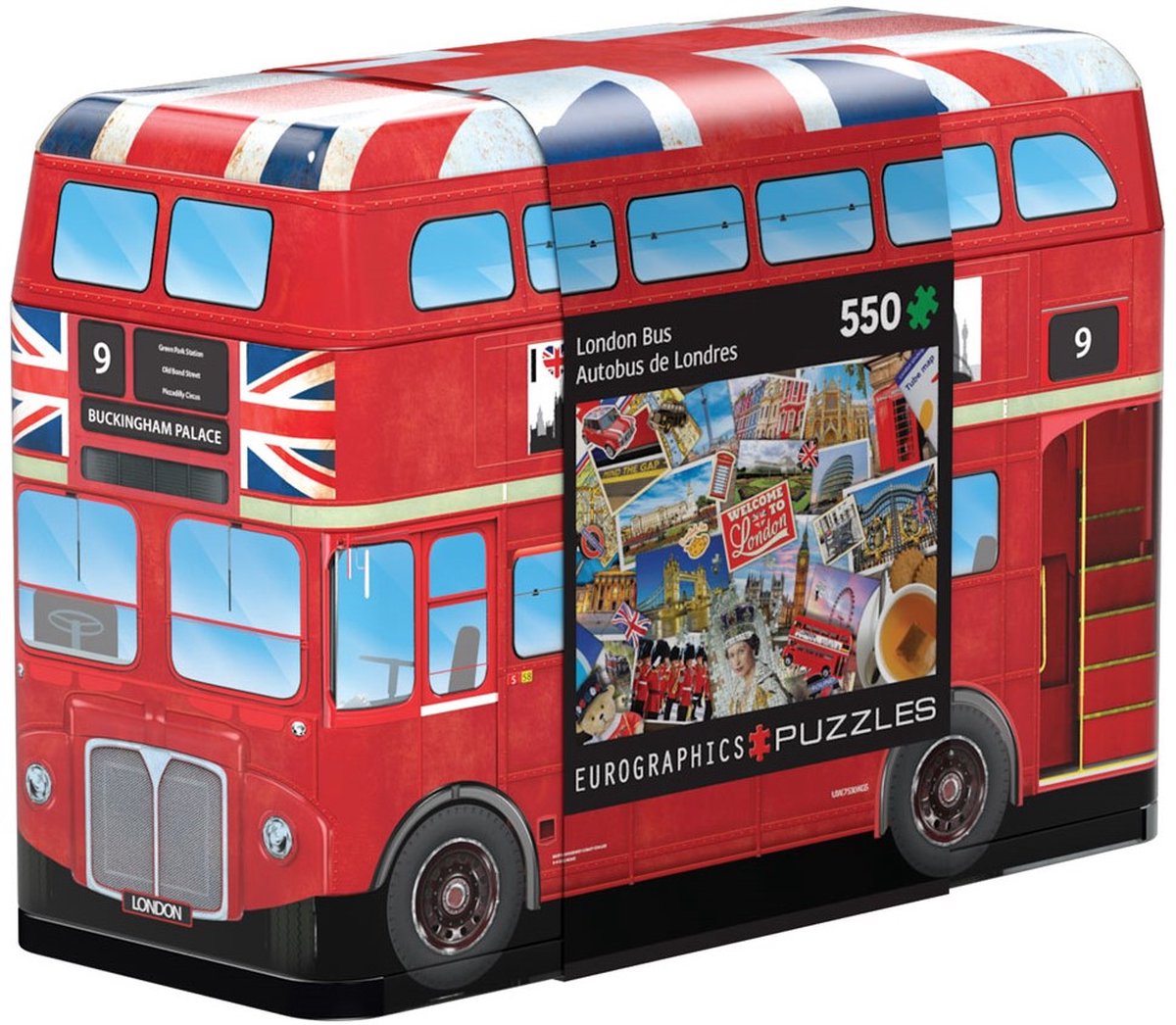 Puzzle Eurographics Autobus londinese in latta - 550 pezzi.