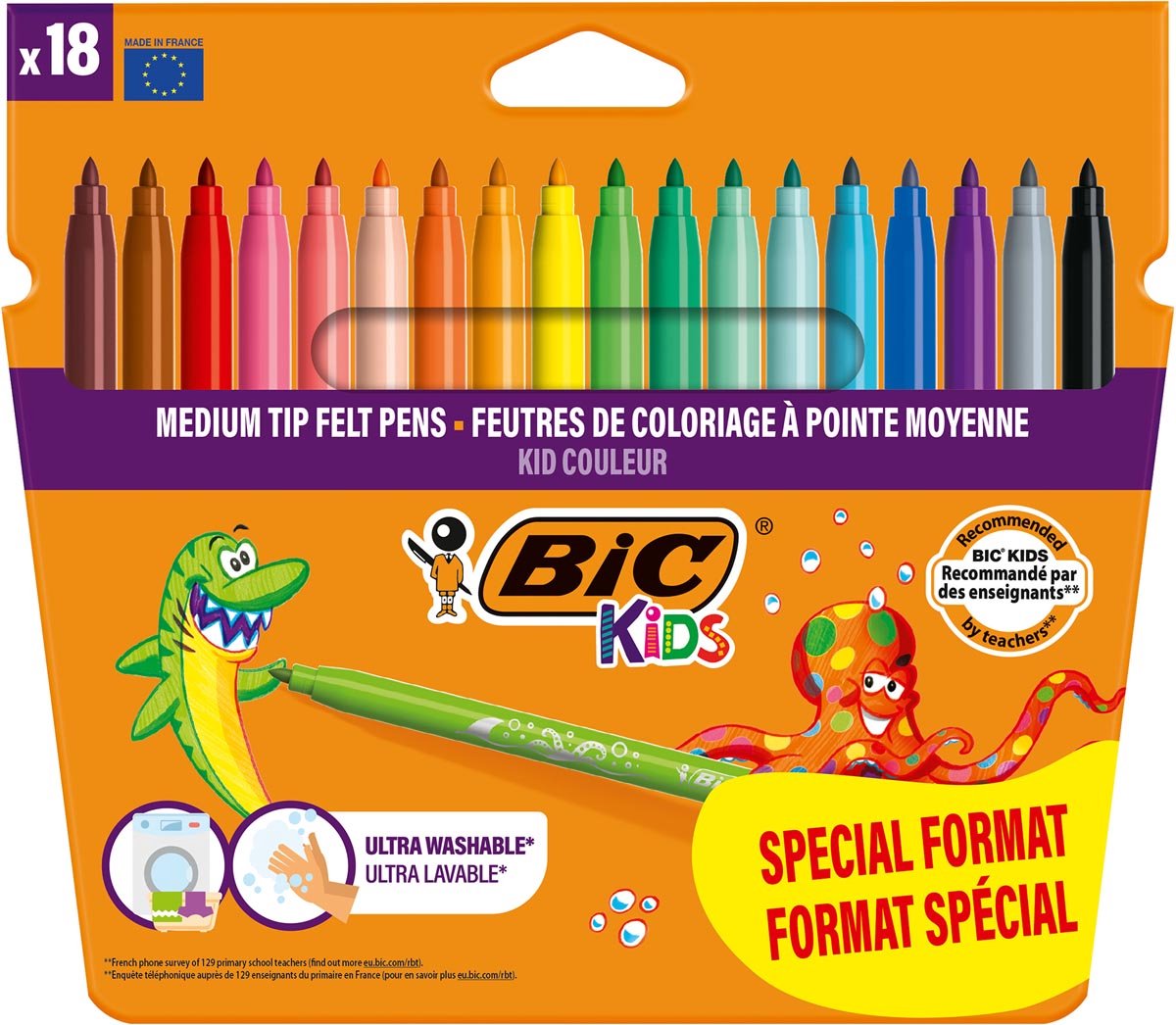 Pennarelli colorati Bic Kids 18 pezzi