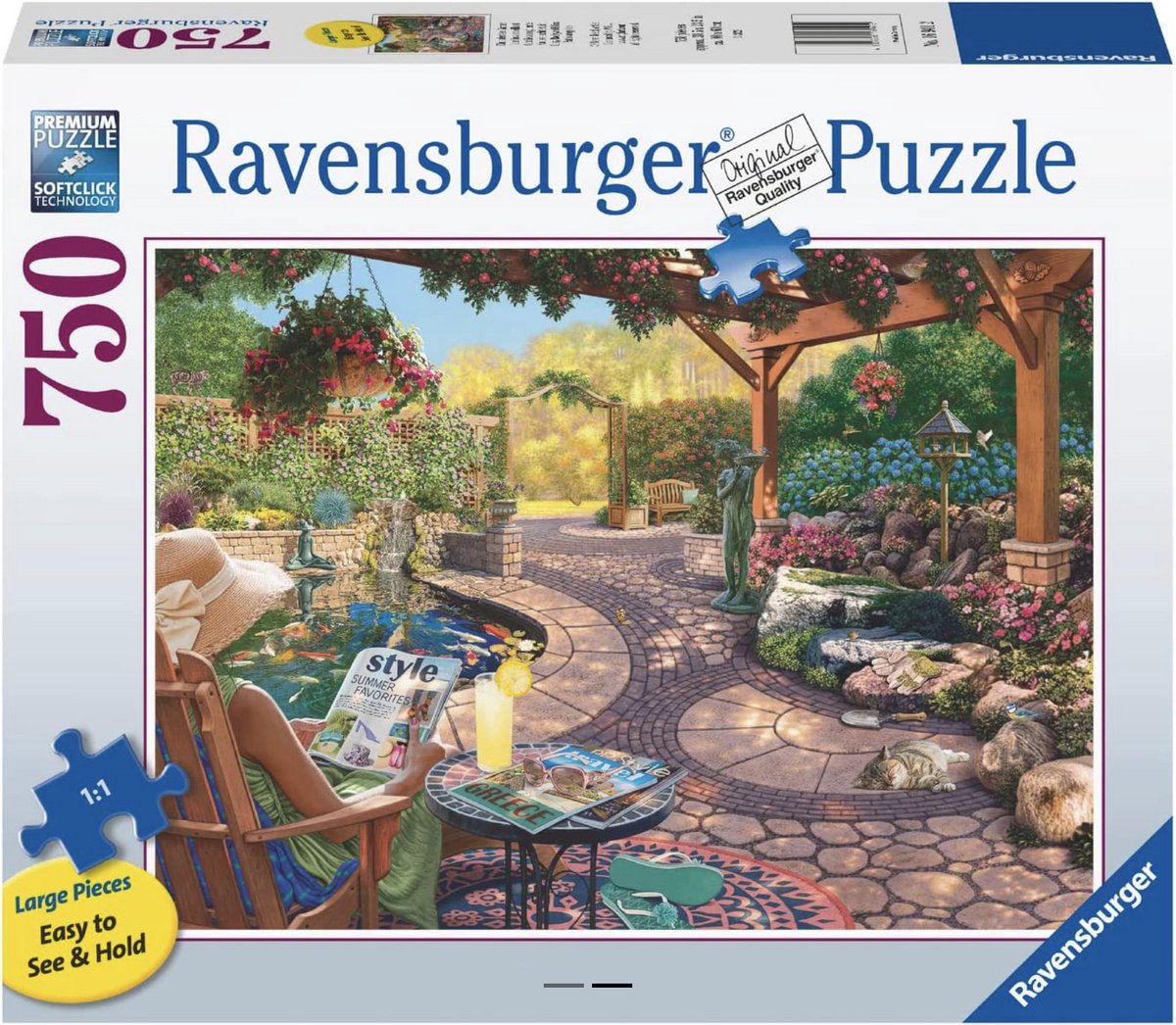 Ravensburger Cosy Backyard - Puzzle da 750 pezzi xl - Esclusività