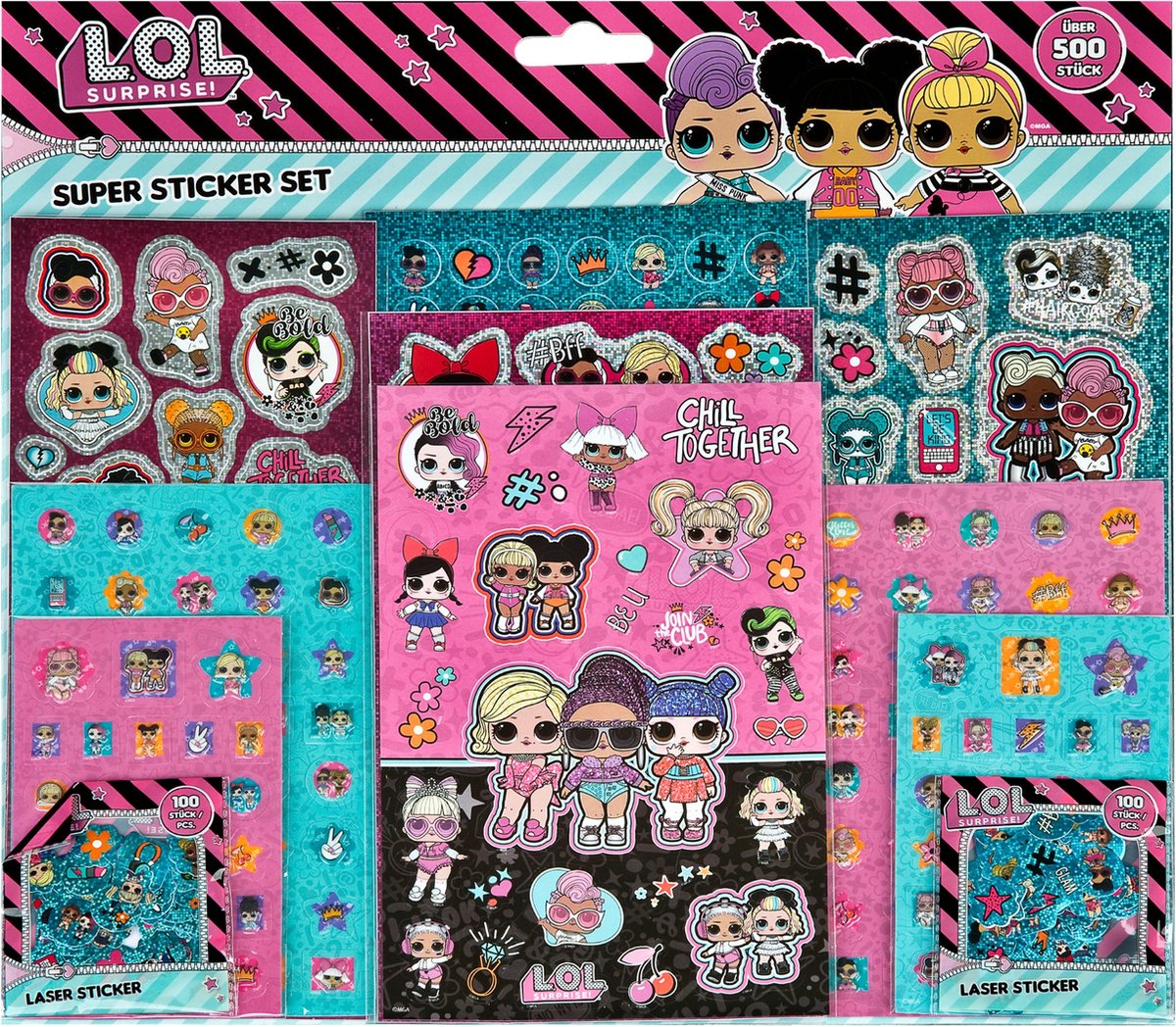 ¡L.O.L SURSIÓN! SUPER STACKER SET, 500 °.