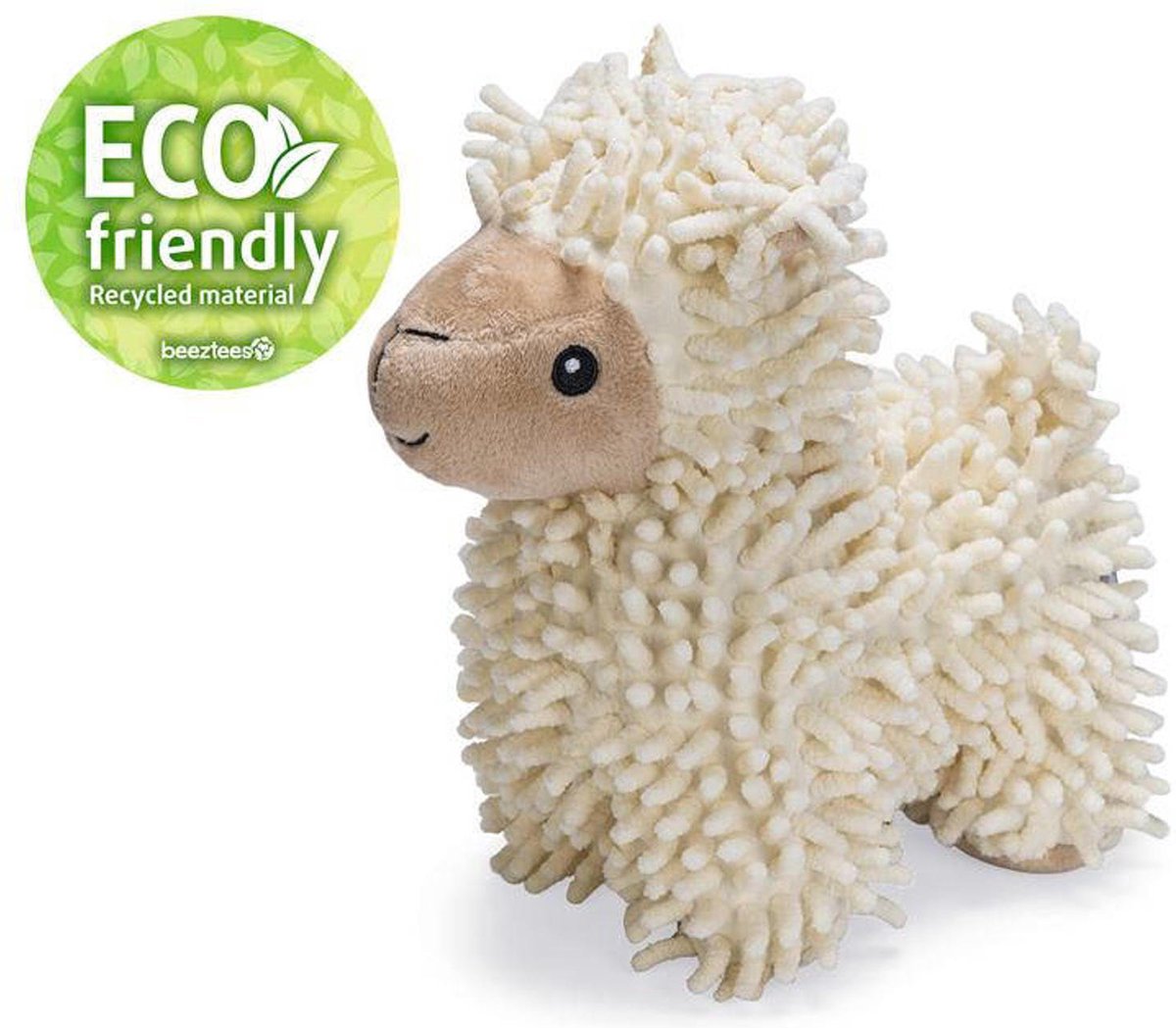 Beeztees ecologico giocattolo per cani pecora jovi (20 cm) beige soffice