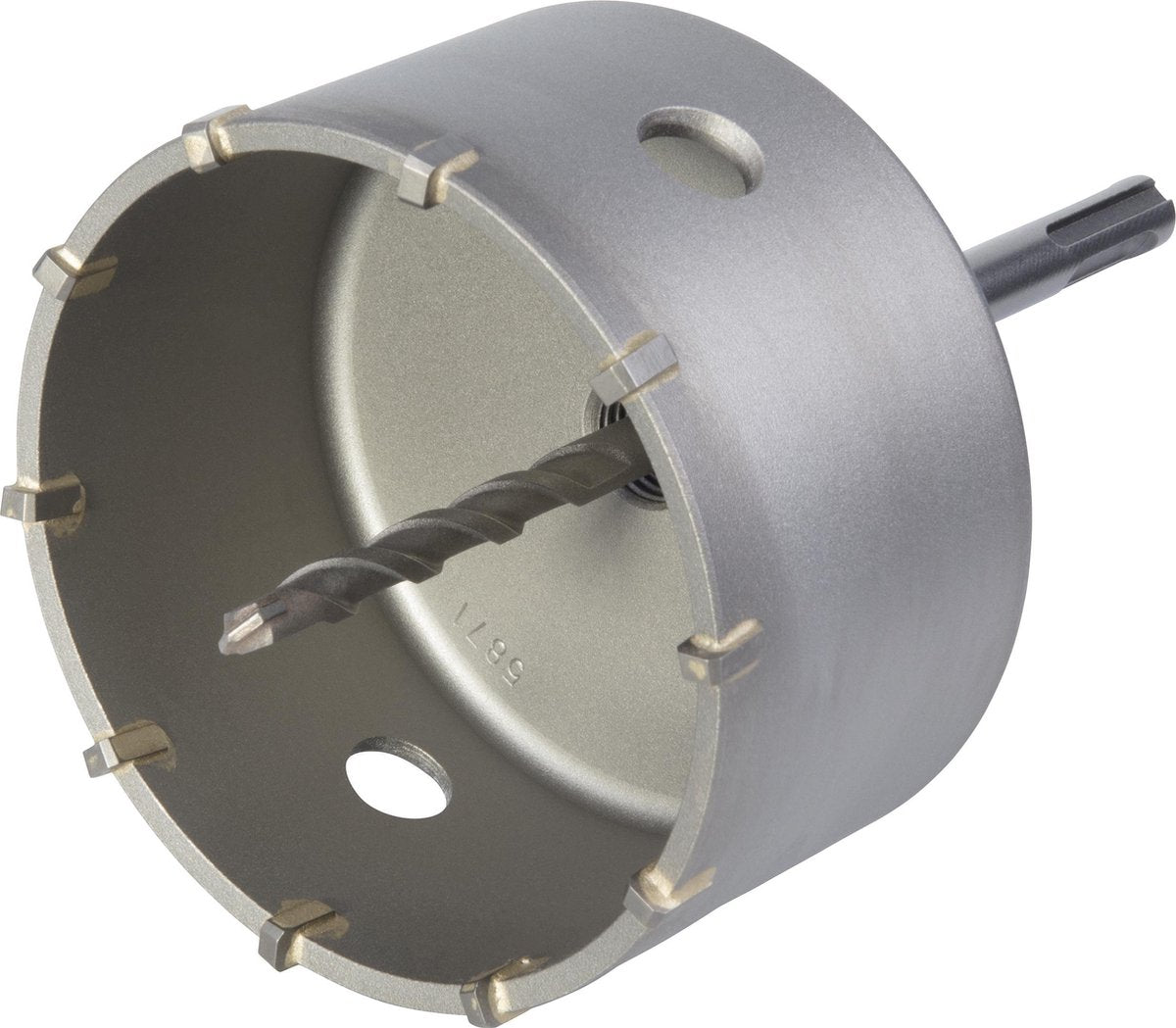Wolfcraft - sierra perforadora 105 mm - broca perforadora sds plus - 5490000
