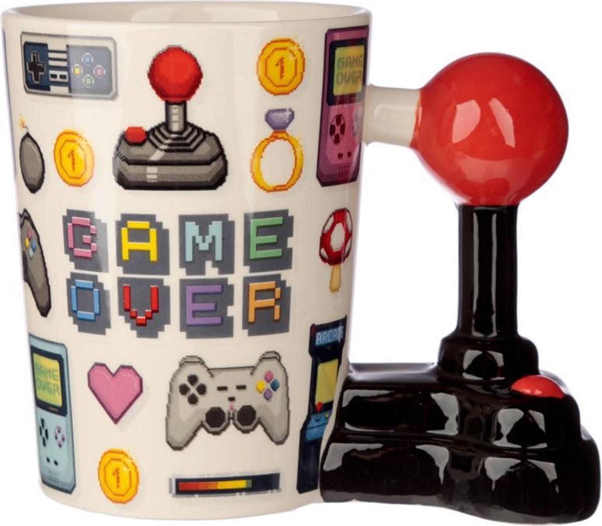 Game About Joystick Pixel - Formata tazza in ceramica