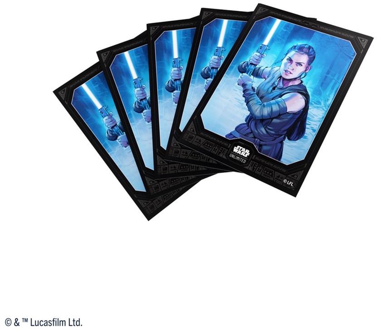 Star wars unlimited - fundas artísticas - rey - fundas star wars
