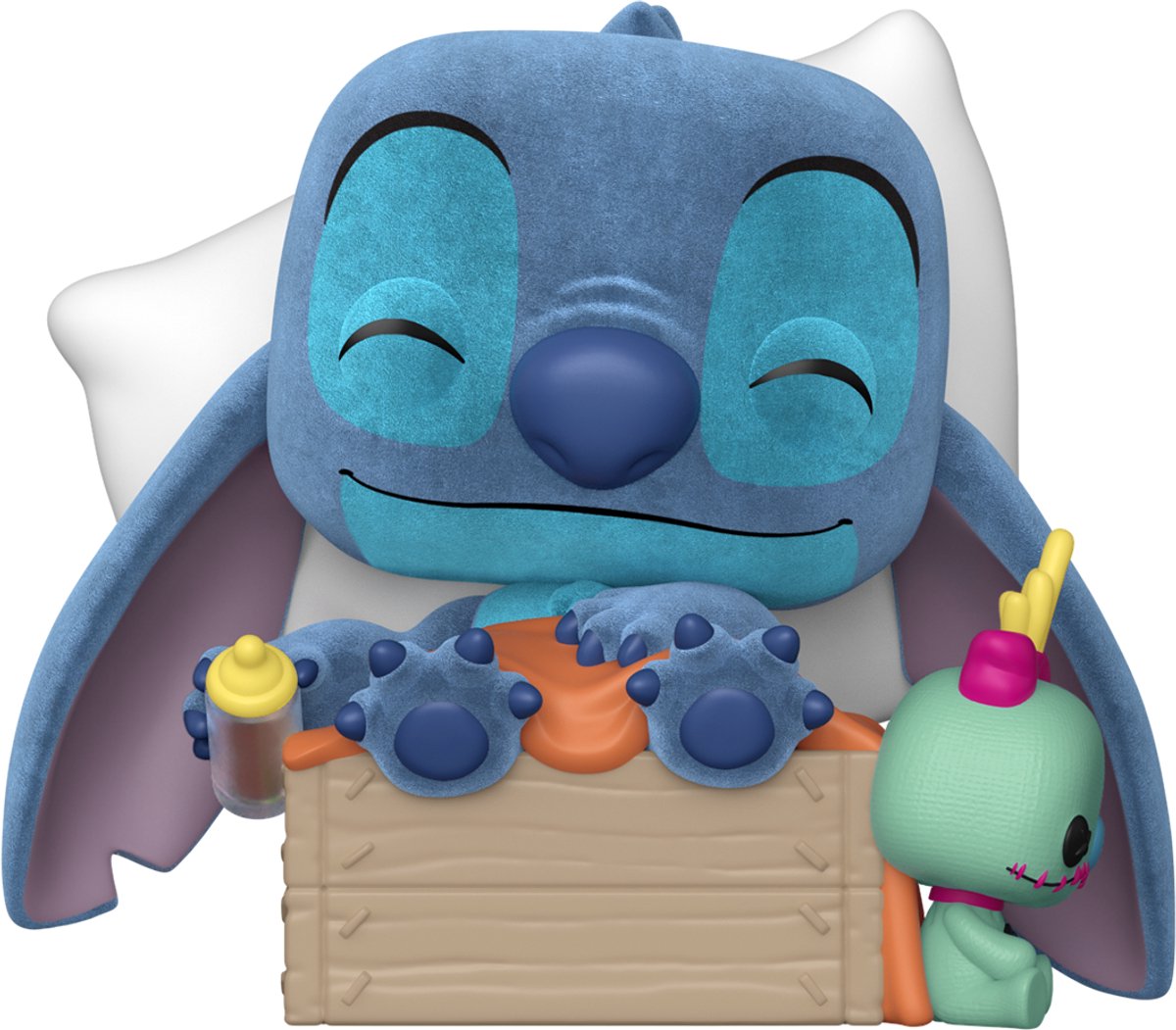 Funko pop! plus: disney lilo stitch - sleeping stitch in box (flocked) #1607 special edition exclusive