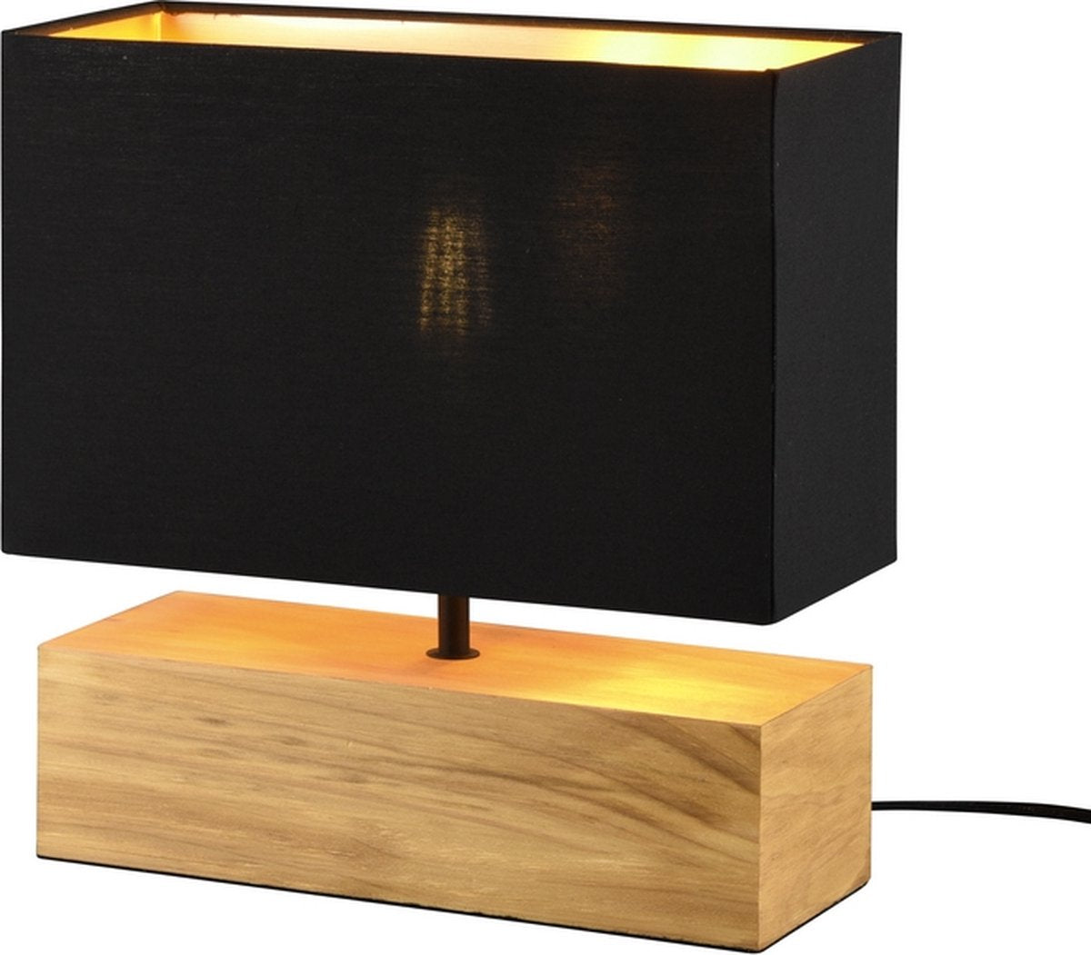 Rl vive tu realidad luminosa woody - lámpara de mesa - marrón; negro