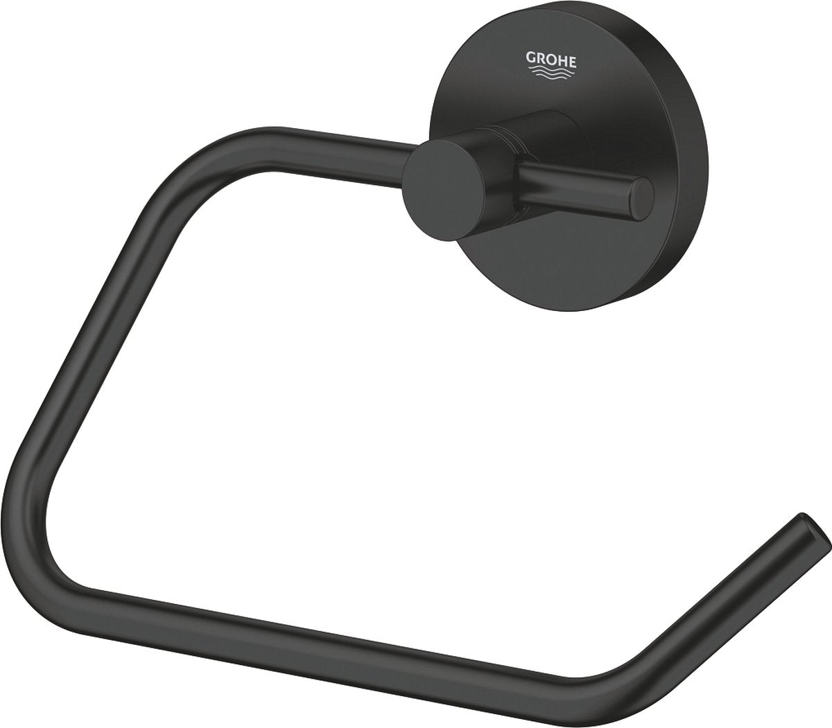 Portarrollos Grohe start - sin tapa - negro mate