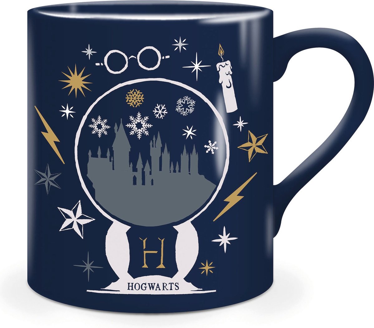 Half Moon Bay Harry Potter - Castello di Hogwarts a Natale - Tazza - Blu - 400 ml