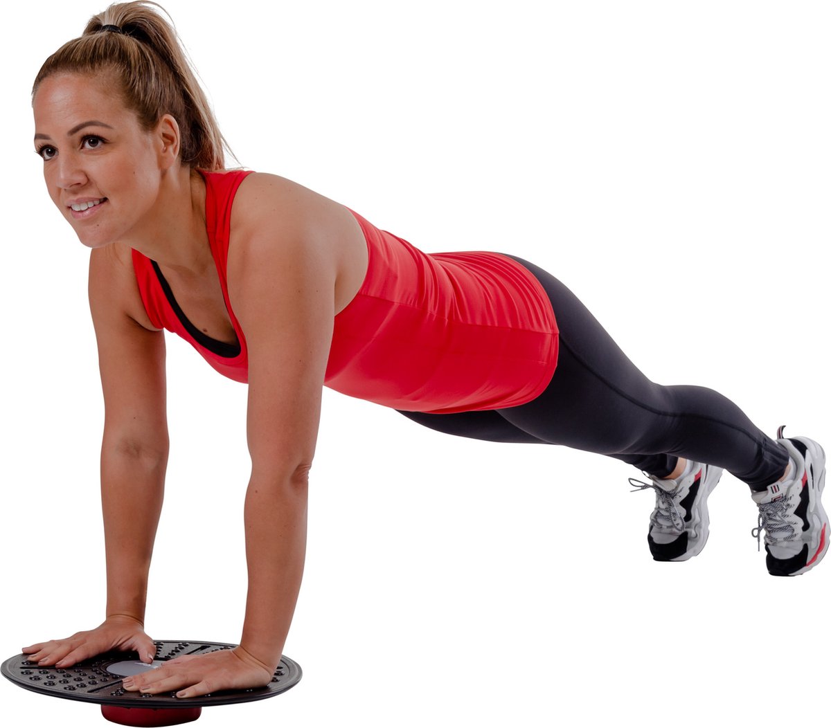 Balance board Pure2improve - nero rosso