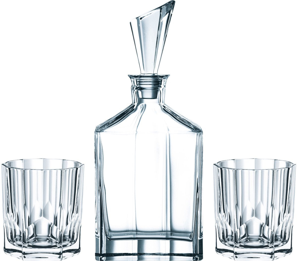 Set da whisky Nachtmann Aspen da 3 pezzi, punta regalo in vetro trasparente