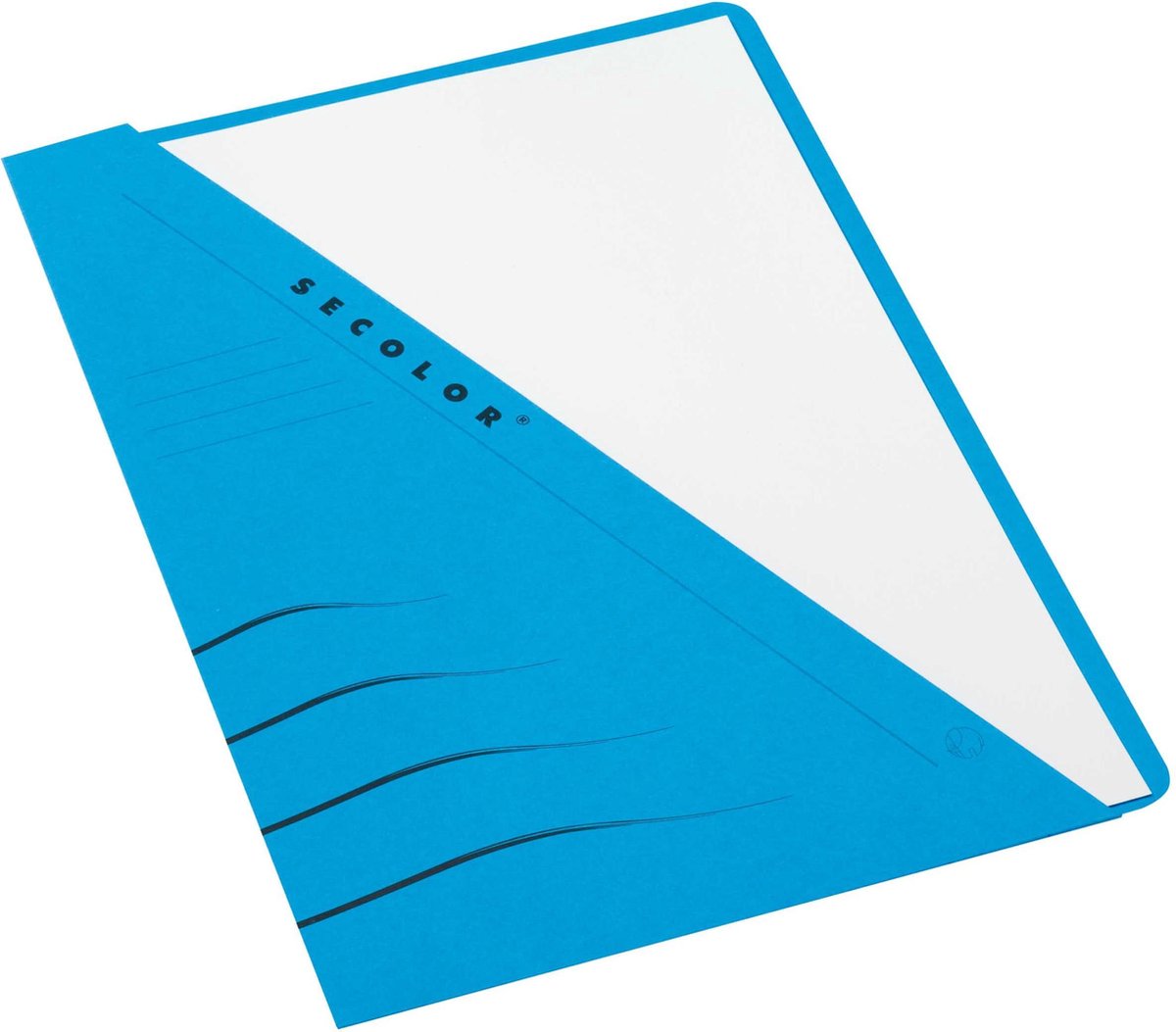 Carpeta insertable Jalema secolor - paquete de 10 - azul