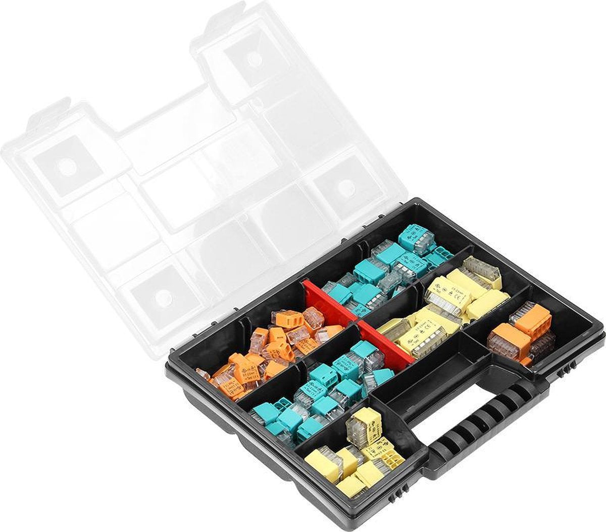 Orno house serie - installatieconnector set - 123 stuks - wciskbare verbinding