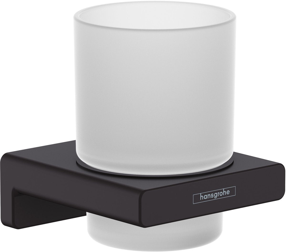 Portaspazzolino Hansgrohe Addstoris nero opaco