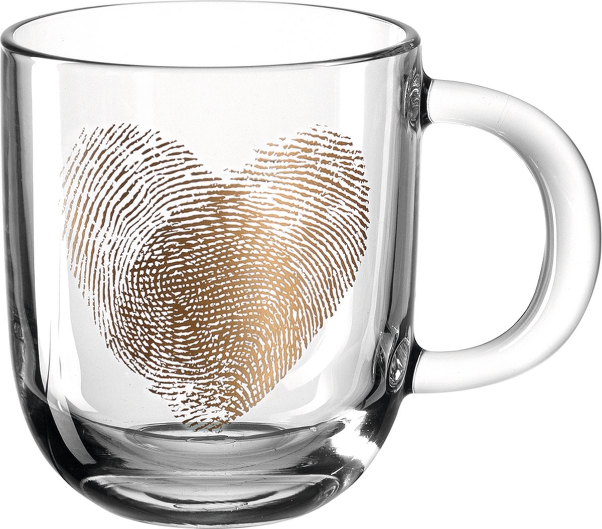 Bicchiere Leonardo Emozione 400 ml - cuore impronta digitale