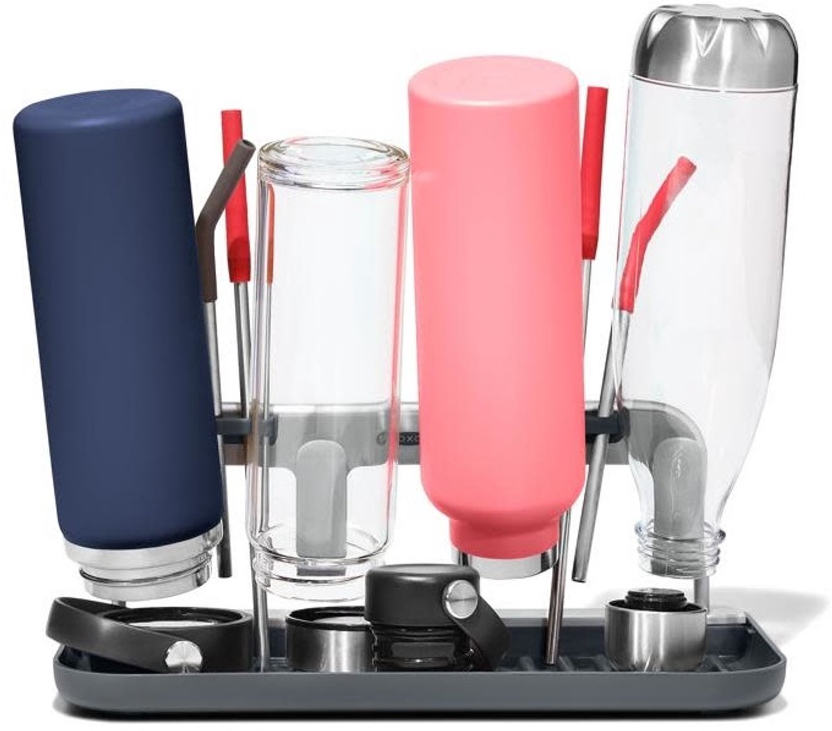 Oxo - stendibiancheria per bottiglie d'acqua e tazze da viaggio